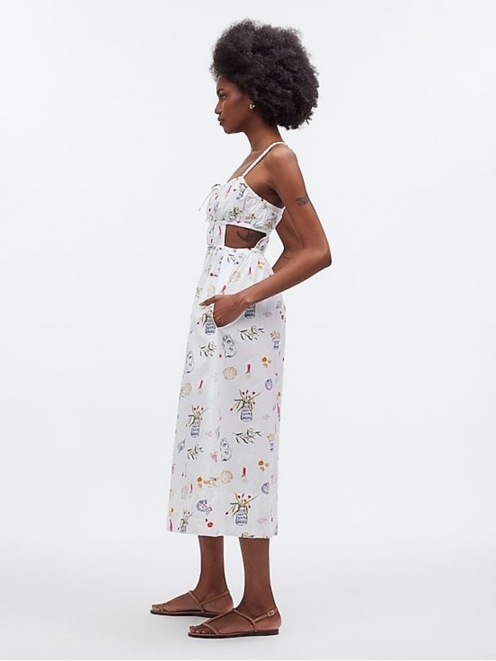 Madewell x Lisa Says Gah! Cutout Midi Dress - Picture 5 of 7